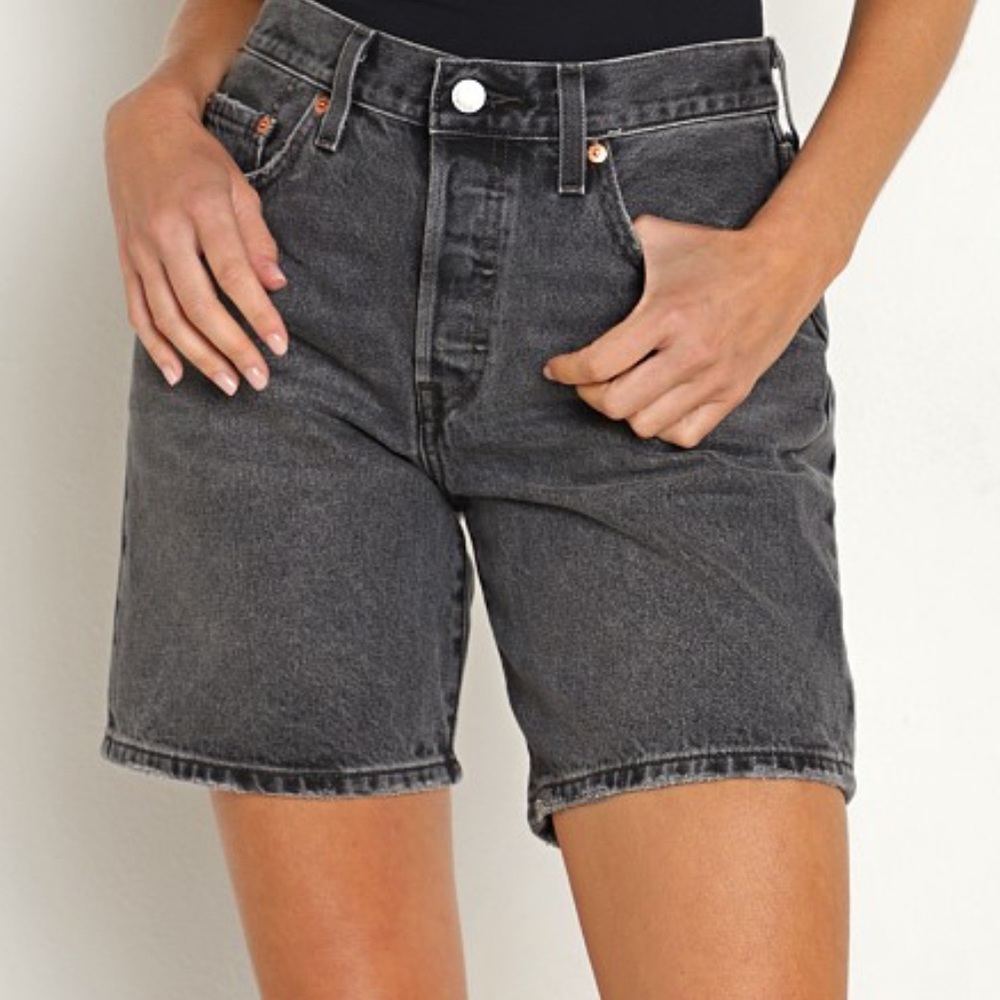 LEVI’s 501 90’s Black & Light Blue Denim Shorts (2 pairs)